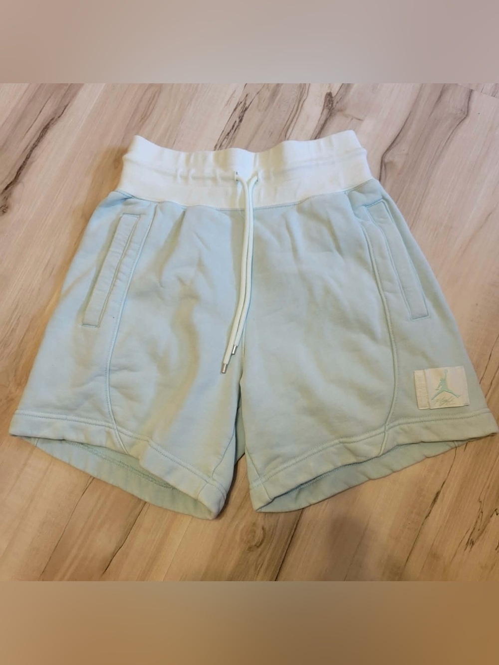 Jordan Women's Pale Blue Athletic Drawstring Shorts